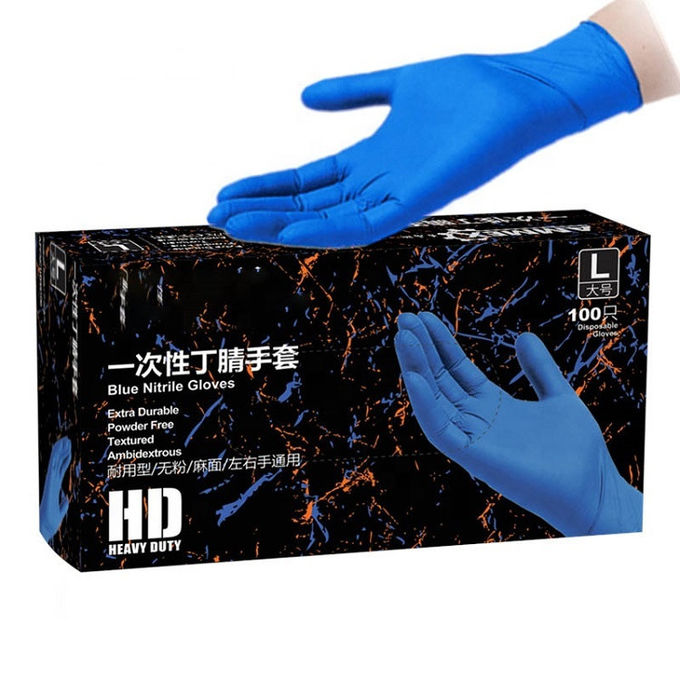 S m l перчаток нитрила Examation цинковой пыли перчатки 4 свободных устранимых хирургические
