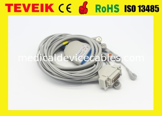 Медицинский кабель DB 15Pin ECG EKG leadwires Сименс Cardiostat 10 фабрики с кнопкой