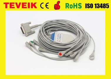 Кабель leadwires ECG/EKG DB 15pin 10 цены по прейскуранту завода-изготовителя M1770A Teveik для терпеливого монитора, кнопки