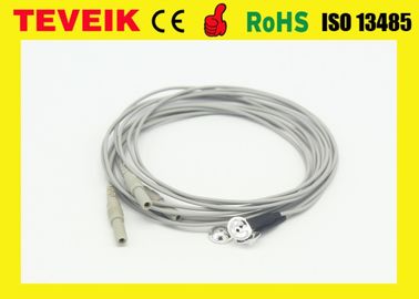 Высококачественные чистые электроды кабеля серебра ЭЭГ для машины ЭЭГ, кабеля ег гнезда ДИН1.5
