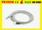 Высококачественные чистые электроды кабеля серебра ЭЭГ для машины ЭЭГ, кабеля ег гнезда ДИН1.5