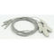 Чистое серебряное ухо - закрепите материал Дин ТПУ 1 пары 1.2м кабеля ЭЭГ с гнездом ДИН1.5