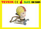 Многоразовое ЭЭГ Мачине128 водит желтую крышку черепа ЭЭГ с электродом олова, стандартом КФДА