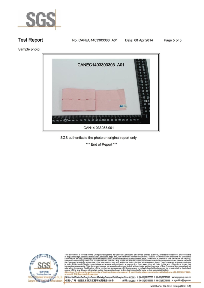 Аттестованный CE пояс ISO M2208A устранимый CTG с петлицей/фетальным поясом монитора с шириной 5 60mm