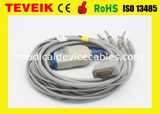 10 кабель руководств ЭКГ с кабелем соединителя банана 4,0/монитор для машины ГЭ Марквтте ЭКГ