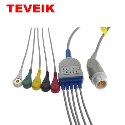IEC TPU кнопки подводящего провода Pin 3 круга 12 кабеля терпеливого монитора ECG Mindray T5 T6 T8